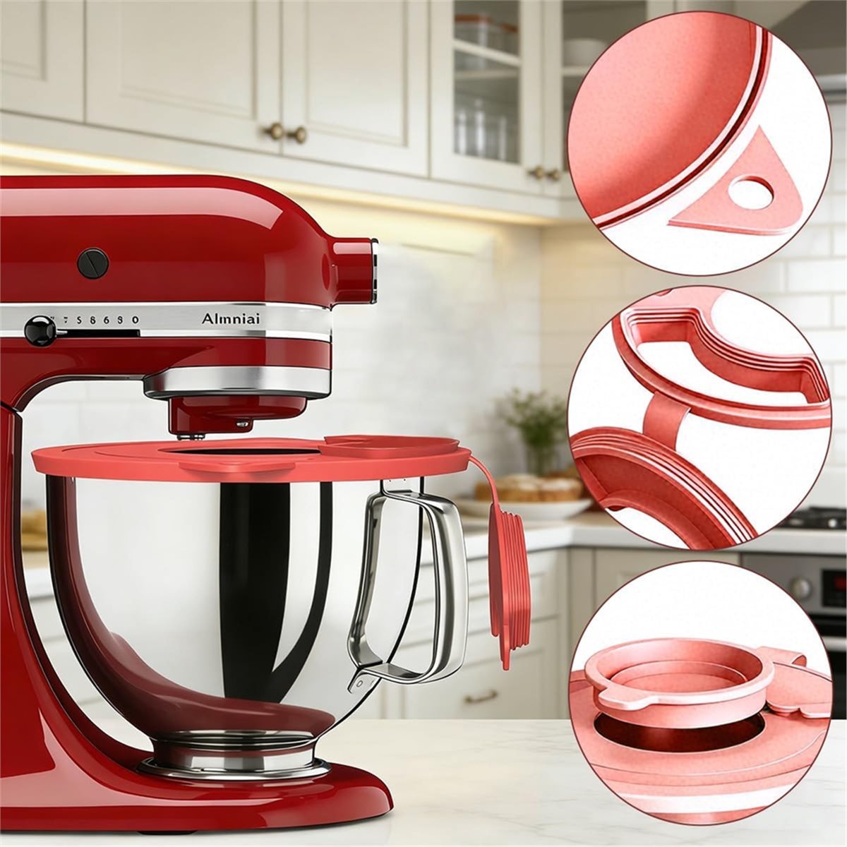 Stand Mixer Bowl - A1837U Aug. Silicone Mixers Bowl Cover
