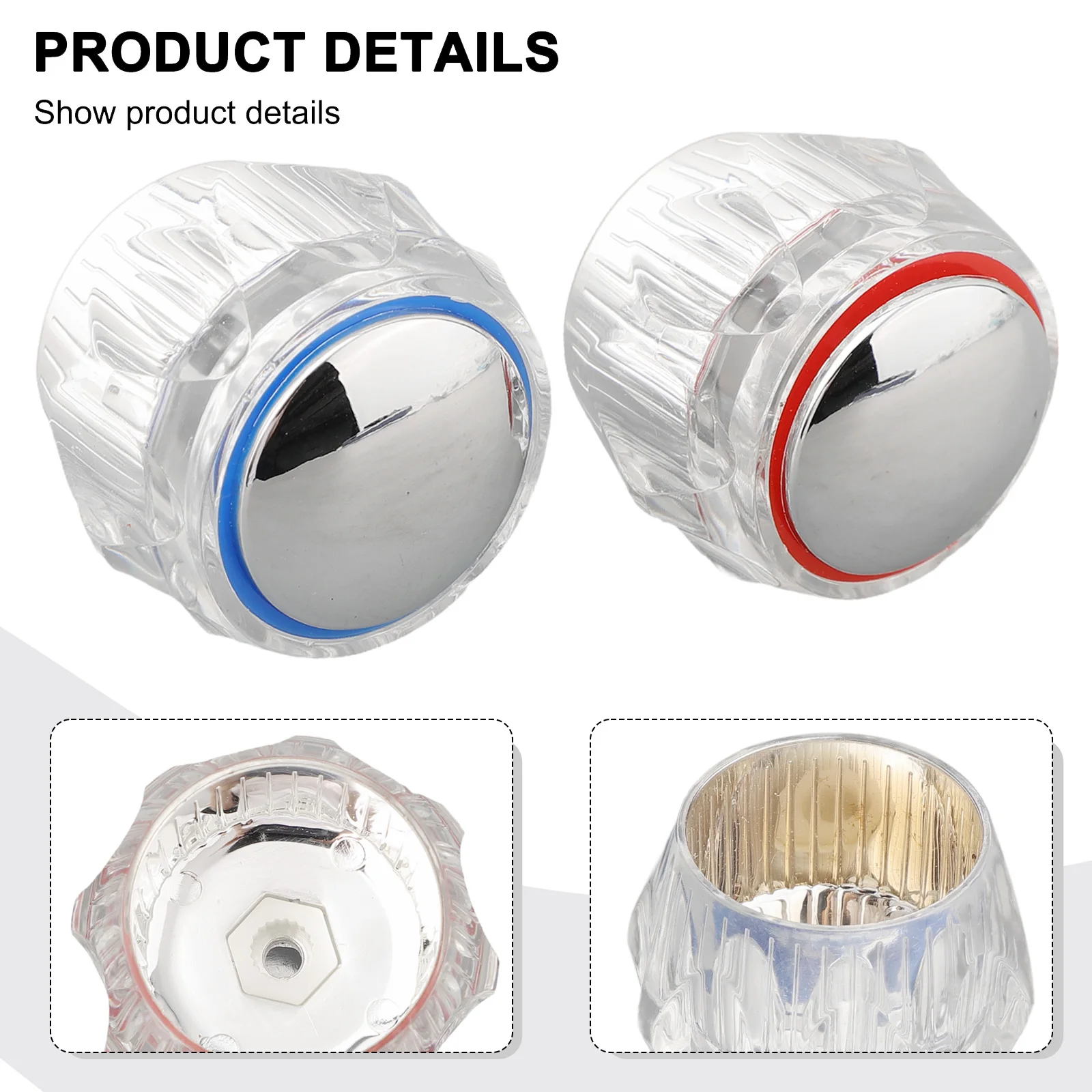 Kitchen Appliances Offers - 2PCS Replacement Acrylic Tap Heads For