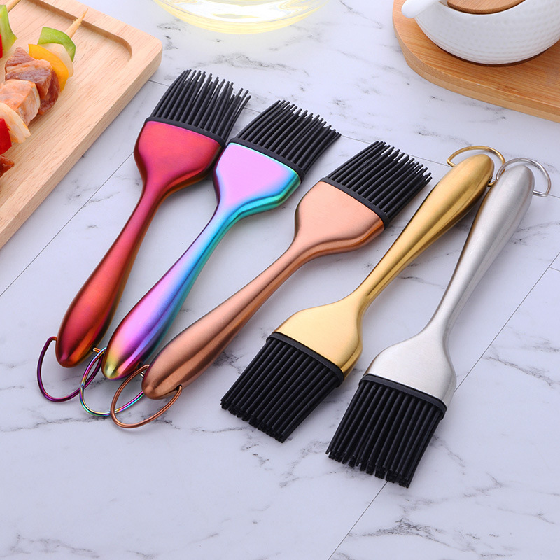 Electric Griddle Pancake - Stainless Steel Silicone Oil Brush, Kitchen