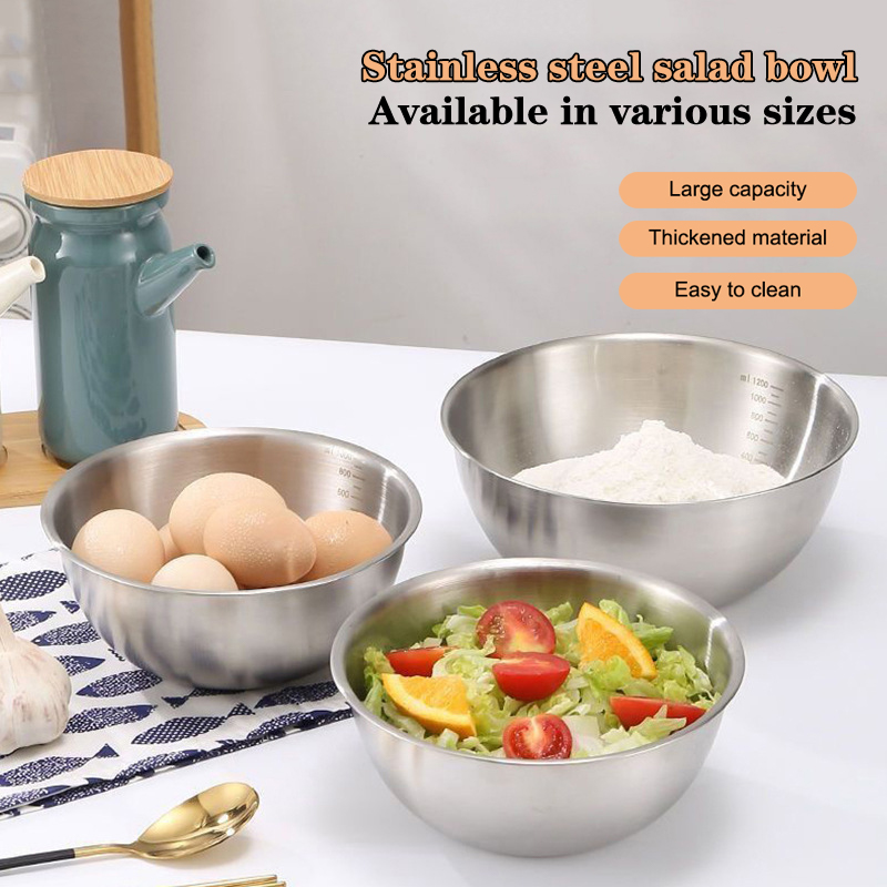 Stand Mixer Bowl - 1PC Stainless Steel Bowl Set With
