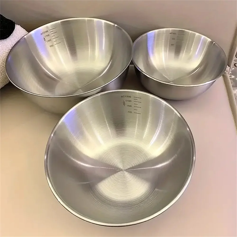 Stand Mixer Bowl - 1-3 Stainless Steel Bowl Set with