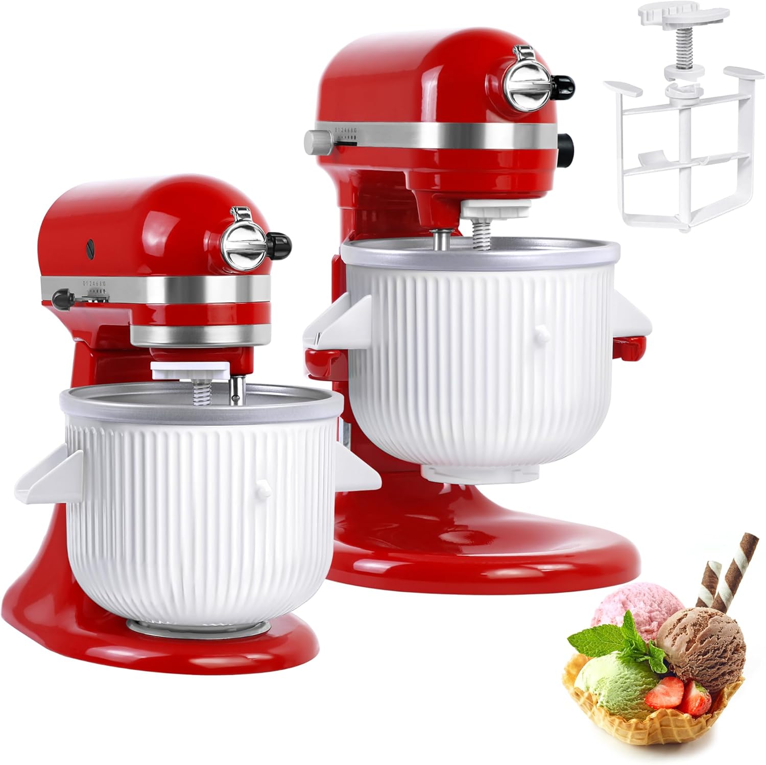 Stand Mixer Bowl - Ice Cream Maker Attachment for KitchenAid