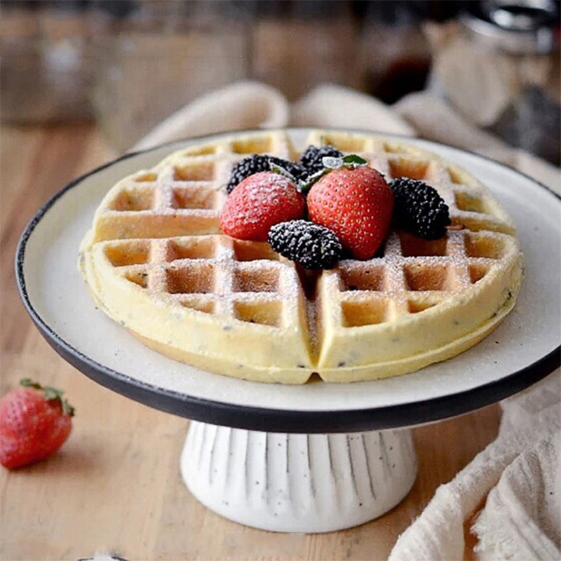 220V Flip Waffle Maker Round P - Electric Griddle Pancake recension och pris
