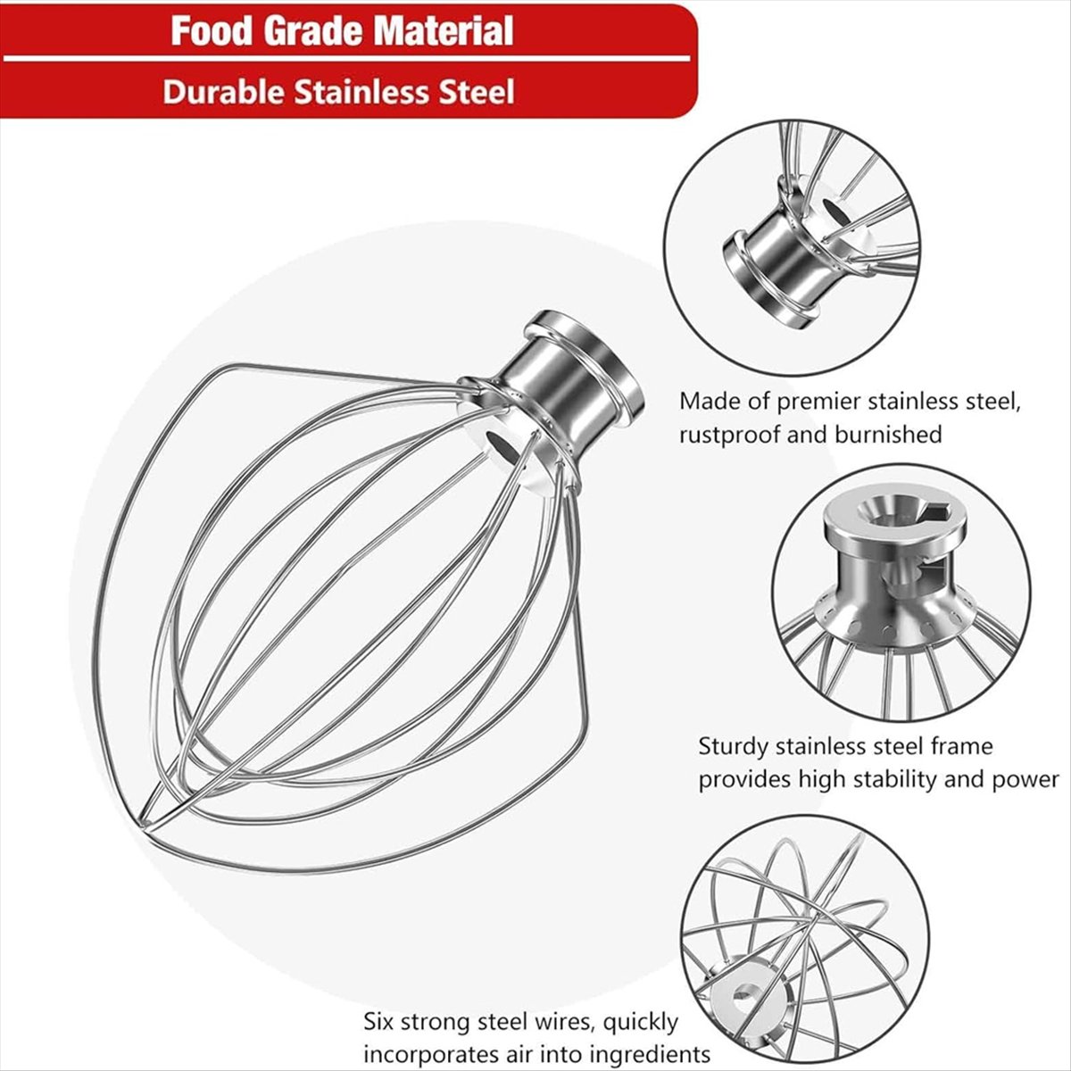 DT34 K45WW Stainless Steel 6-W - Stand Mixer Bowl recension och pris
