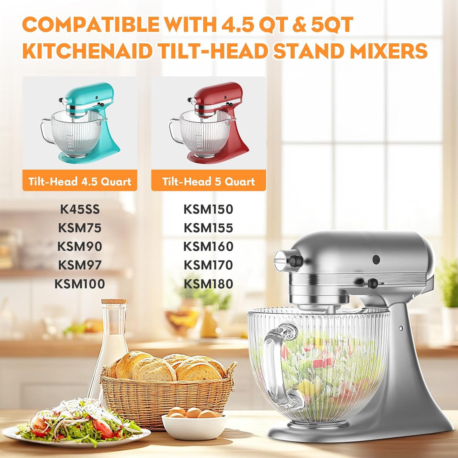 GVODE Glass Bowl for Kitchenai - Stand Mixer Bowl recension och pris
