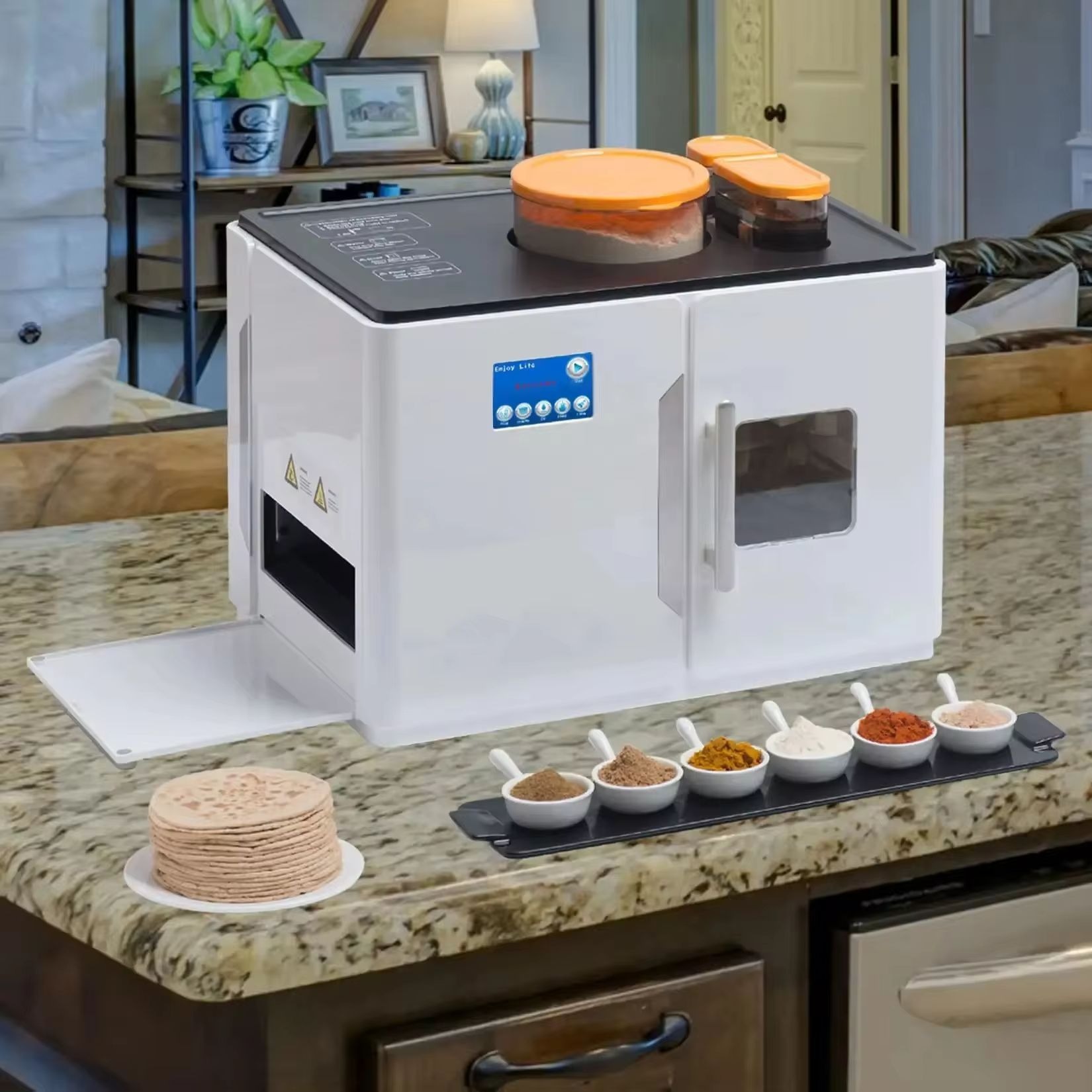 Electric Roti Robot Rotti Ata  - Roti Maker Automatic recension och pris