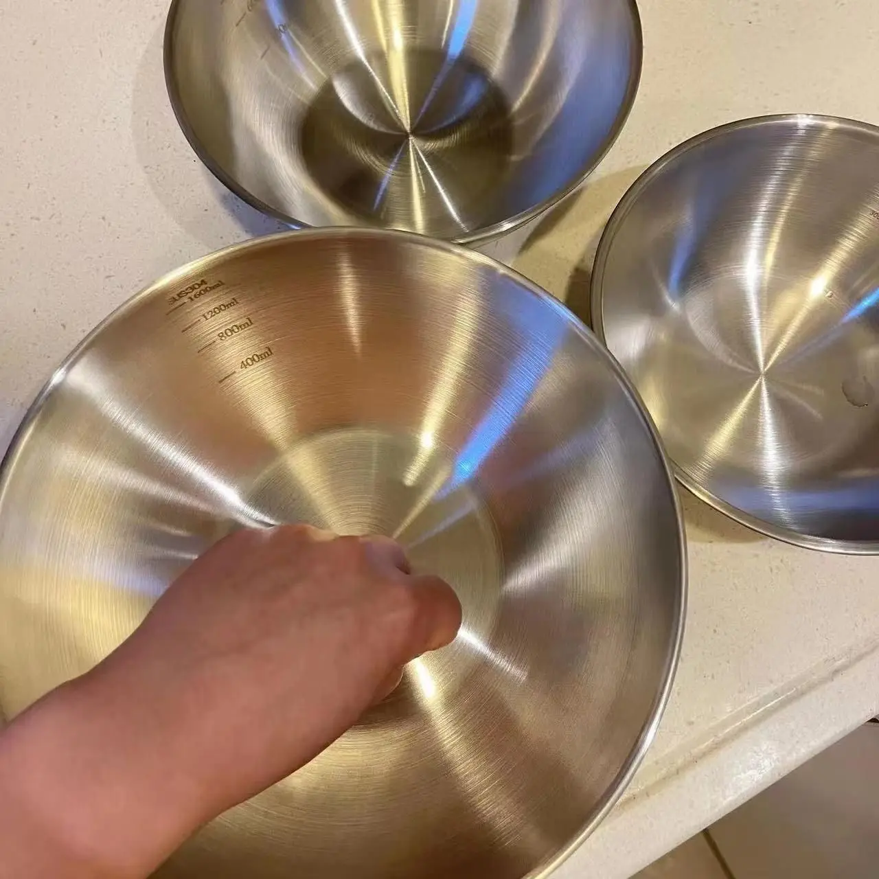 1-3 Stainless Steel Bowl Set w - Stand Mixer Bowl recension och pris