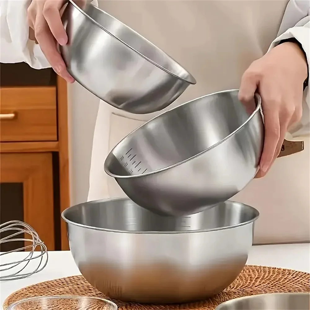 1-3 Stainless Steel Bowl Set w - Stand Mixer Bowl recension och pris