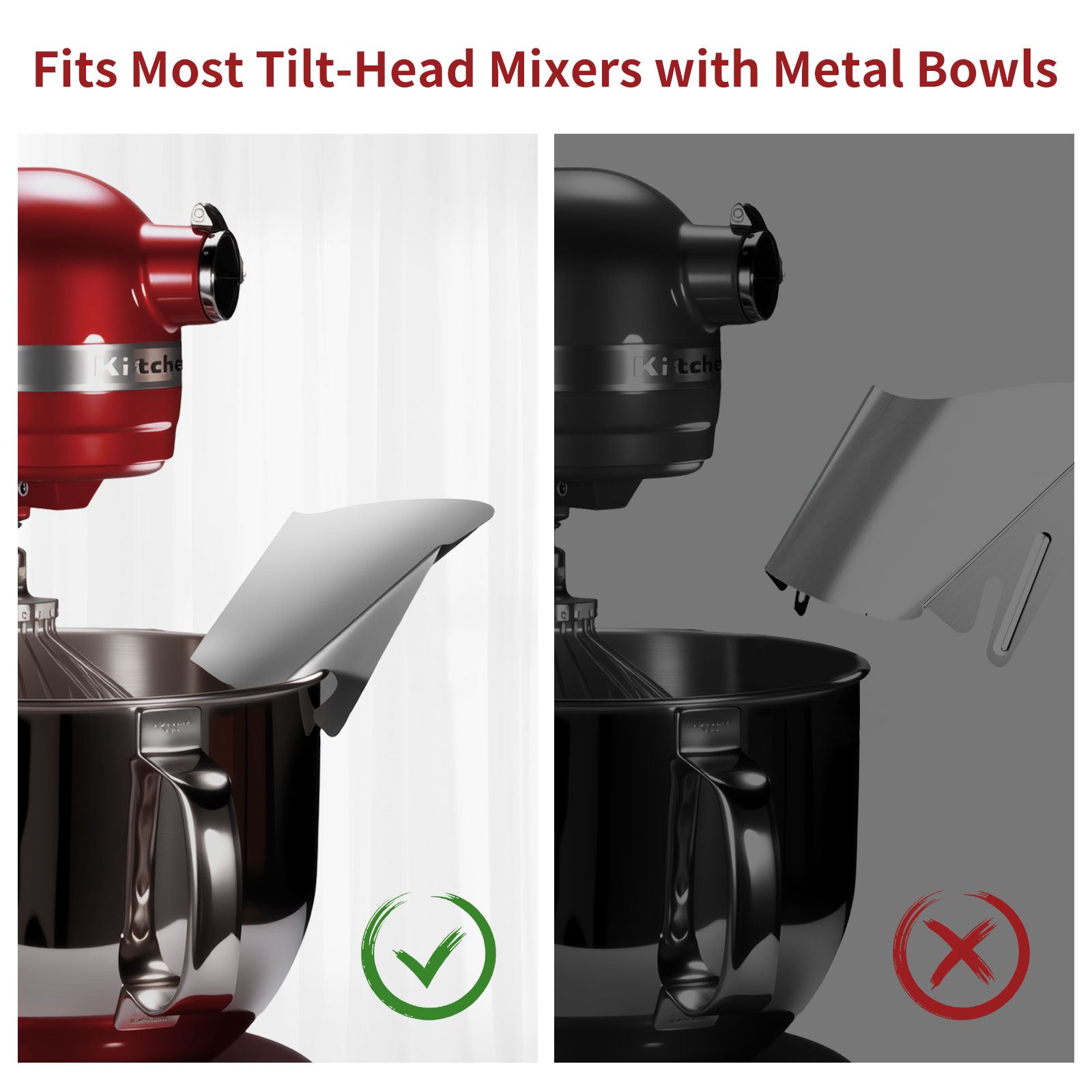 1pc Stainless Steel Tipping Gu - Stand Mixer Bowl recension och pris