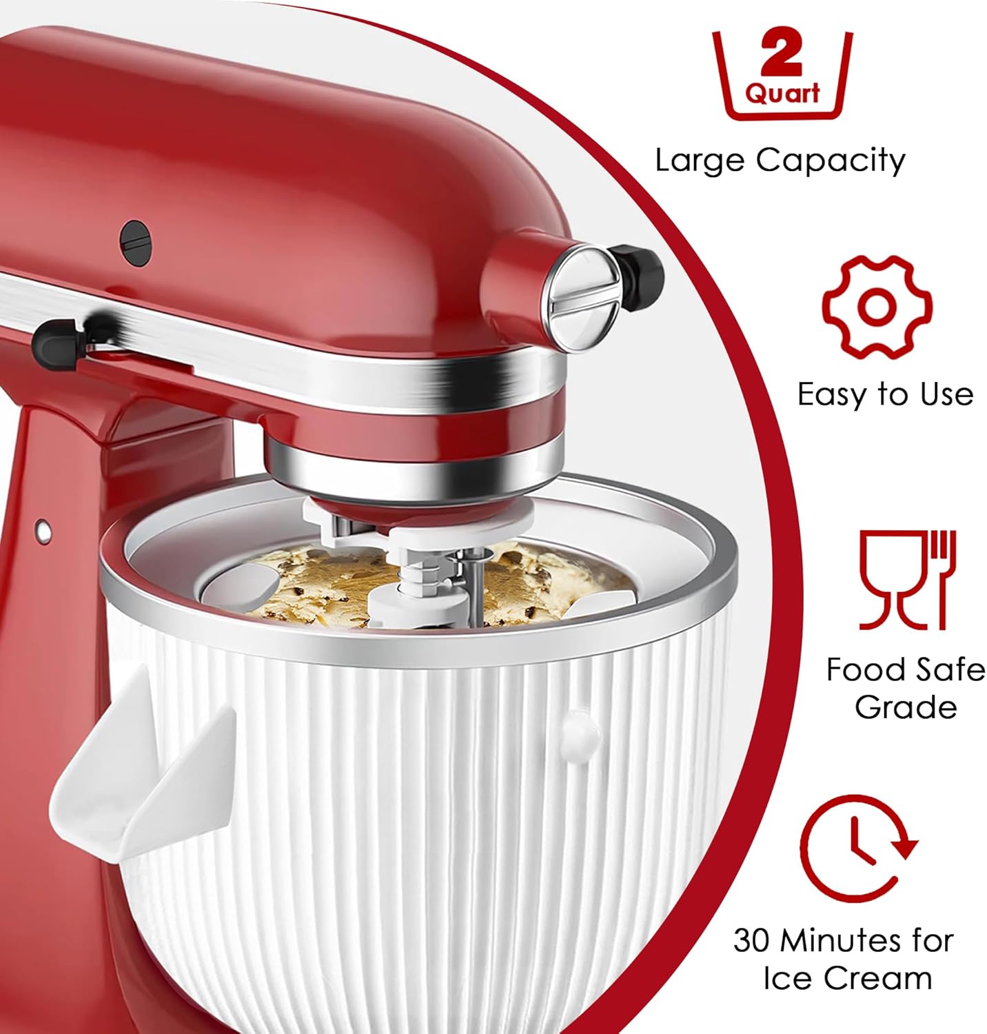 Ice Cream Maker Attachment for - Stand Mixer Bowl recension och pris