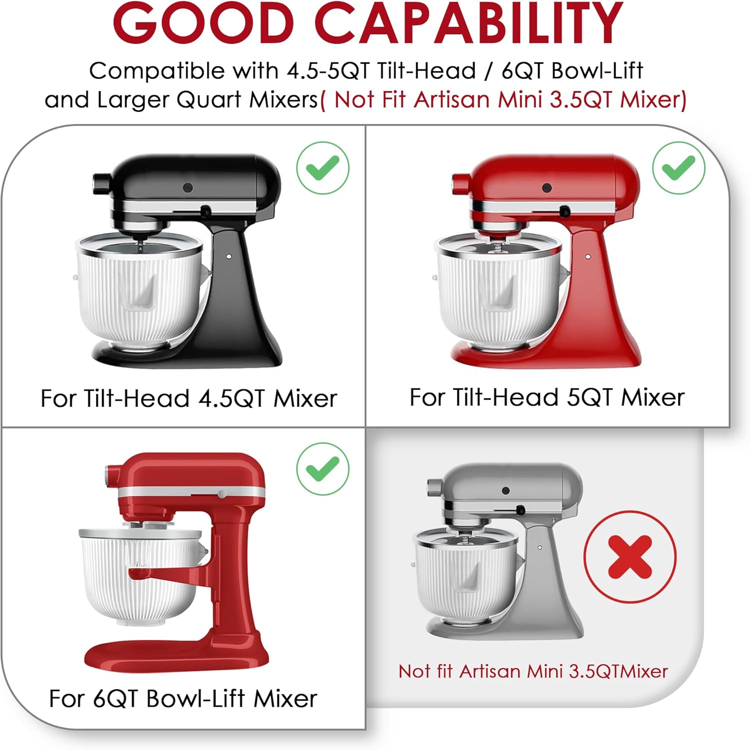 Ice Cream Maker Attachment for - Stand Mixer Bowl recension och pris