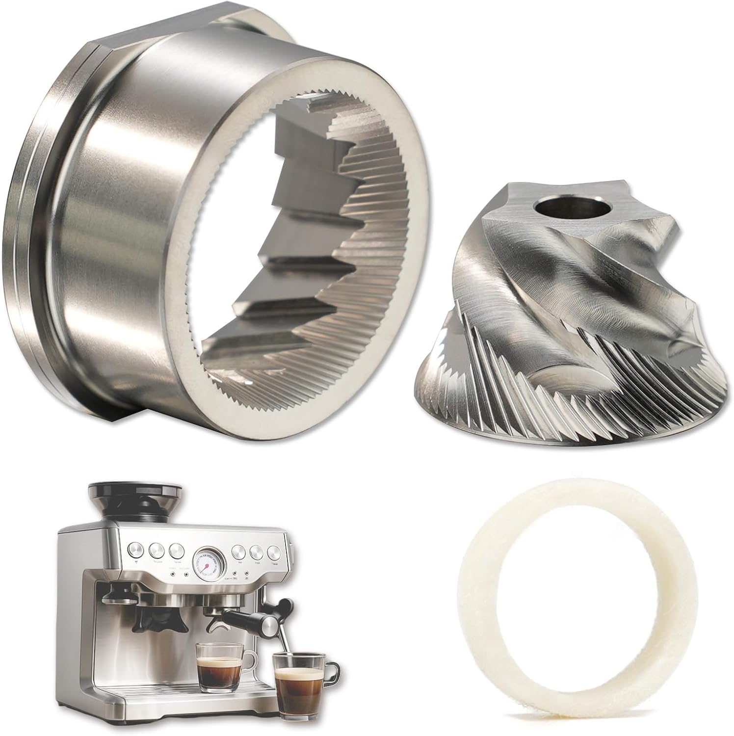 Conical Grinder Burr Set Repla - Breville Espresso Bes870 recension och pris