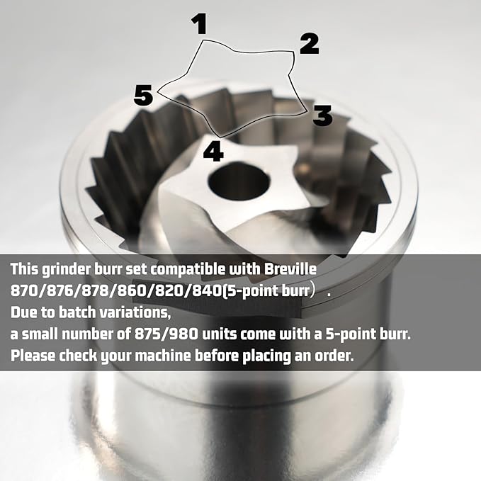 Conical Grinder Burr Set Repla - Breville Espresso Bes870 recension och pris