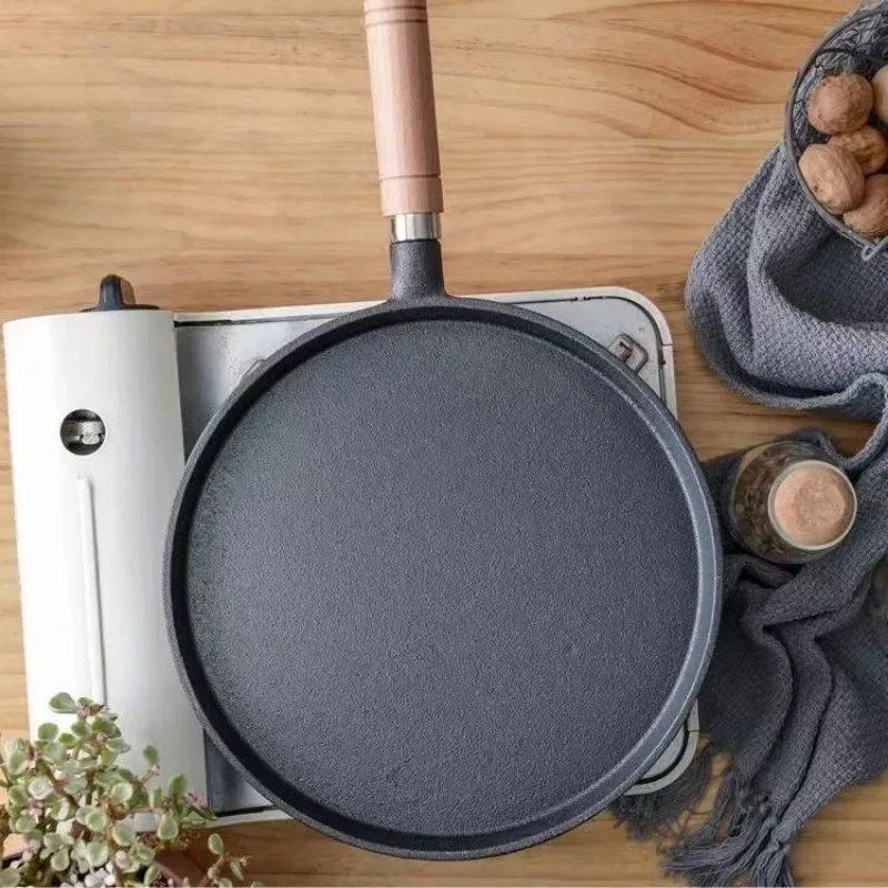 20cm Cast Iron Skillet Wooden  - Electric Griddle Pancake recension och pris