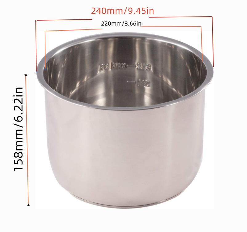 1pcs Stainless Steel Inner Coo - Instant Pot Pressure Cooker recension och pris